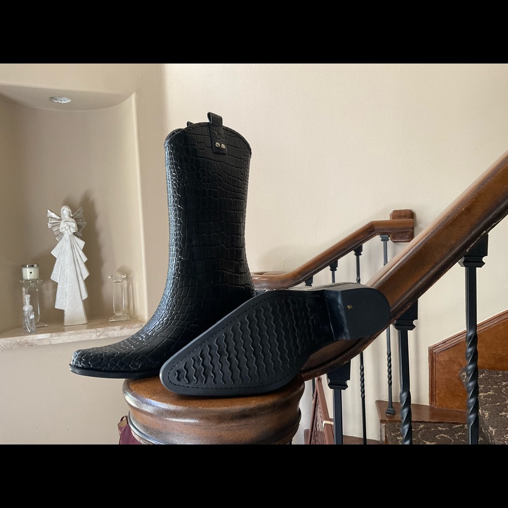Cowboy rain boots